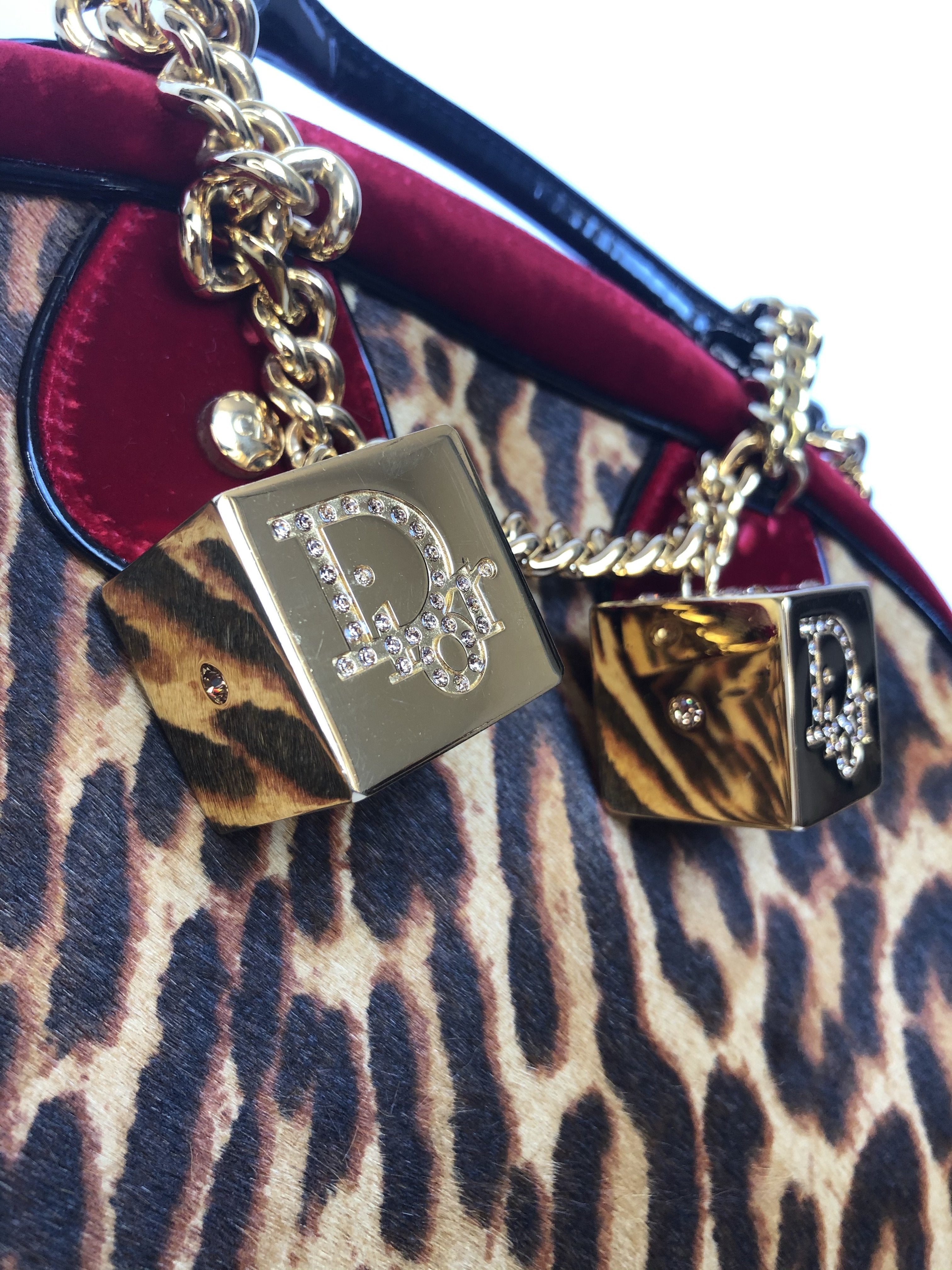 Christian Dior Bowler Bag with Dice Details
